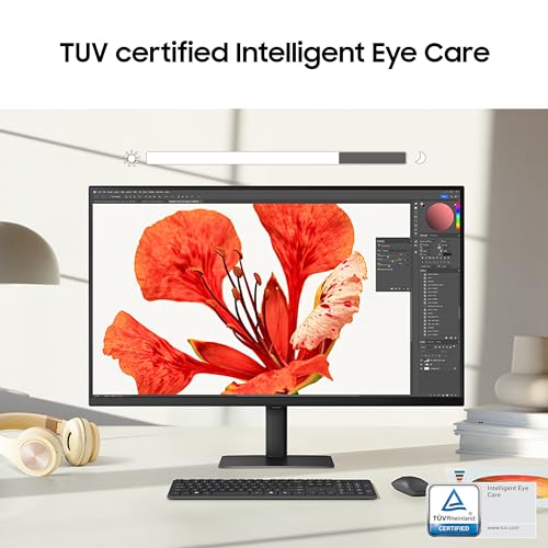 Image of Samsung 27 inch (68.47cm) 4K ViewFinity S7 Monitor|UHD 3840 x 2160|IPS Panel|350nits|1.07 Billion Colors|Ports-HDMI,DP,Headphone|PIP|PBP|HDR10|Easy Setup Stand|Eye Care Technology|LS27D700EAWXXL|Black