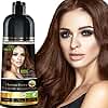 Hair Color Shampoo for Gray Hair – Magic Hair Dye Shampoo – Colors Hair in Minutes–Long Lasting–500 Ml–3-In-1 Hair Color–Ammonia-Free | Herbishh (Chestnut Brown)