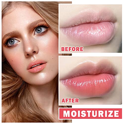 Nvleptap Lip Gloss Oil, Lip Tint Lip Stain Lip Glow Oil Moisturizing Plumping Lip Tint Stain High Shine Lip Balm Liquid Lipstick For Girls Women - 03 Cherry Red #TOP2