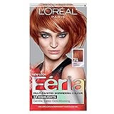L'Oreal Feria Permanent Haircolor Gel - 74 Copper Shimmer (Deep Copper) 1 Each (Pack of 3)