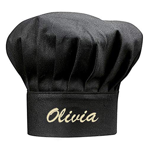 Cappello da chef nero taglia adulto personalizzato...