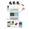 Smart PLC Programmable Mini Controller 24VDC, with 8 DC inputs, 4 Relay outputs, 365 Days Clock, Timers, Function Logic Software and Ladder Logic, Easy Ai Ready