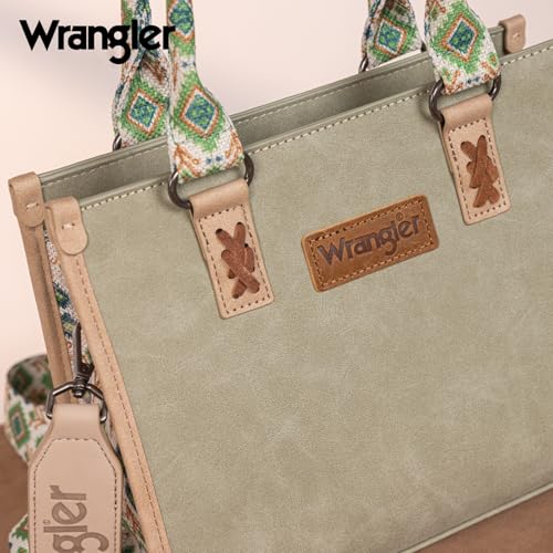 Image of Montana West Wrangler Tote Bag for Women Aztec Western Retro Purse Top Handle Handbags