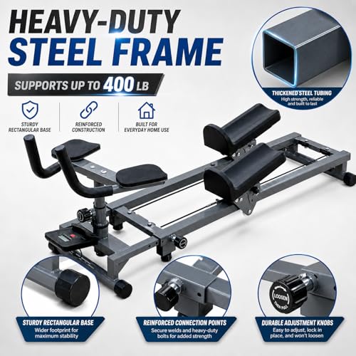 Image of Spine Twist and Stretch Trainer, Multifunctional Twist Machine with an LED Counter, Home Crawling Machine for Core, Abdominal, Waist and full body workout