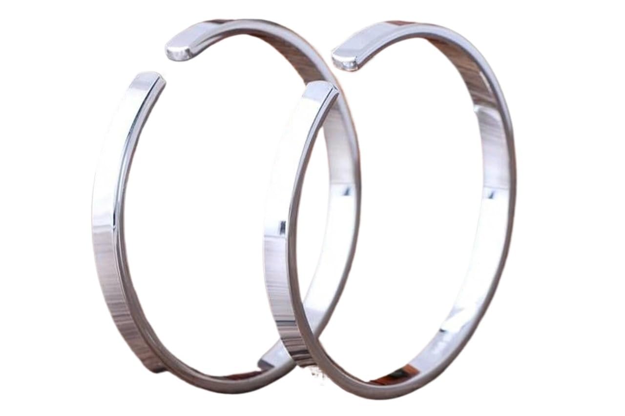 Bracciale in argento, bracciale rigido alla moda, bracciale rigido in argento 999 Bracciale rigido femminile semplice lucido regolabile in argento I braccialetti da 20 g possono essere regalati a qual