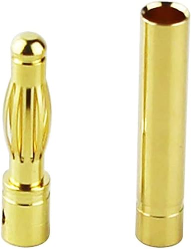Miniatura 4 de Yiqigou 20 pares chapados en oro de 0.157 in 0.157 in macho hembra Banana Plug Bullet adaptador para RC Lipo Battery ESC Motors