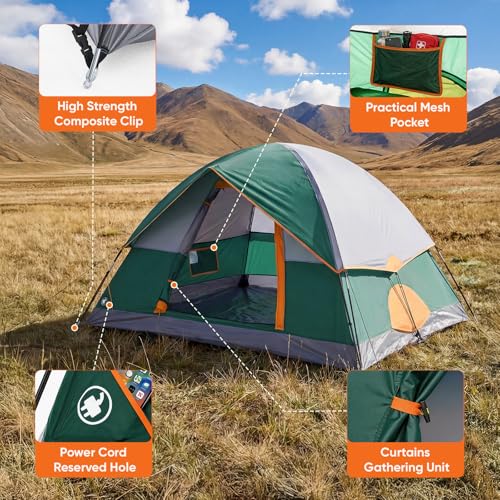 OLIXIS 4 Person Dome Tent