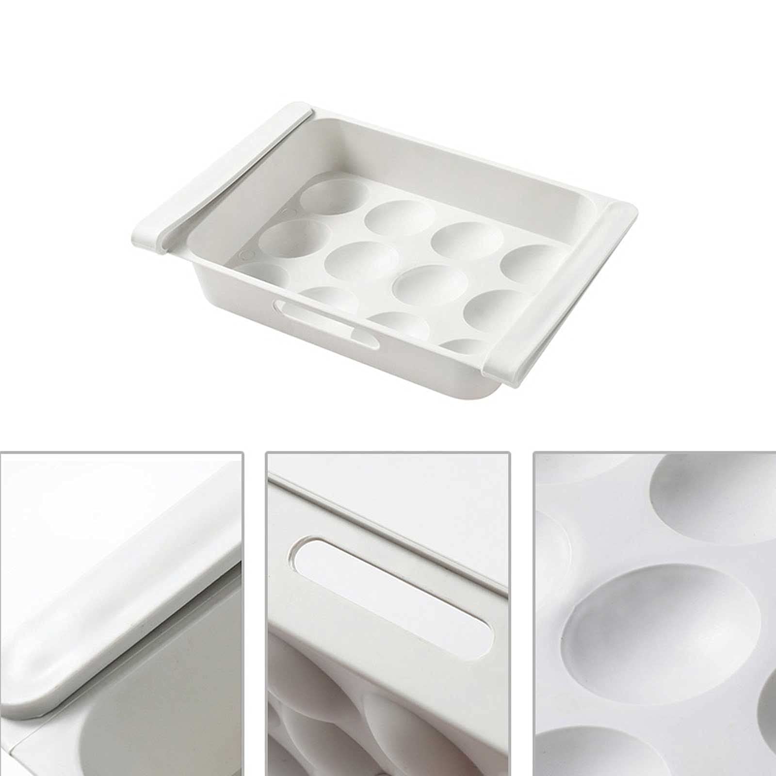 Estantes de Pared flotantes, Caja de Almacenamiento para Nevera, Estante para Huevos, cajón, Cesta, Organizador de Frutas y Verduras para Cocina, Ahorra Espacio