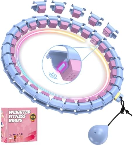 Fit Hoop Weighted Hula Pilates Circles, 32 Detachable Parts & 65-...