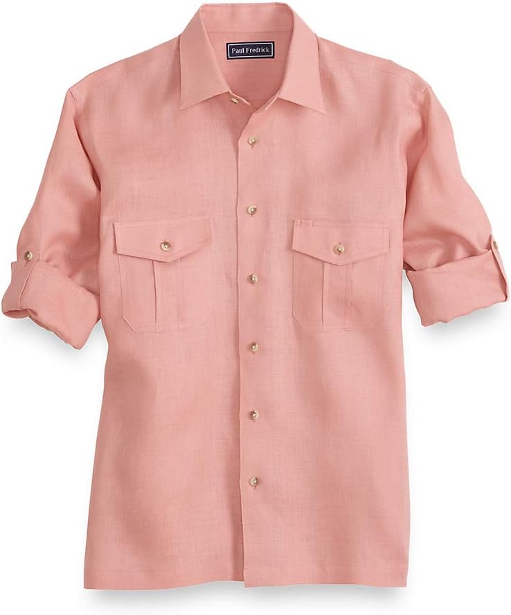 Paul Fredrick Men's Linen Casual Shirt