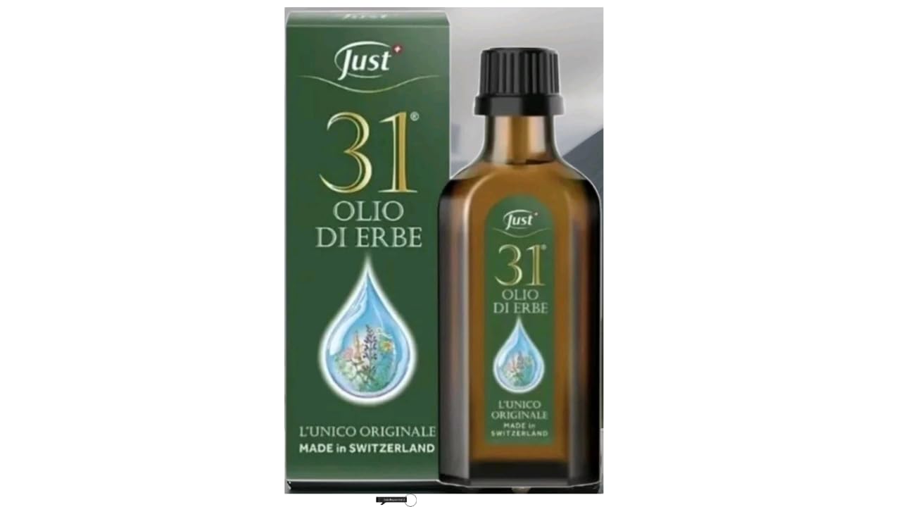 Just Original Schweizer Öl 31 mit 31 Pflanzen - 75 ml,+ Italy shop Kostenloser Schlüsselanhänger
