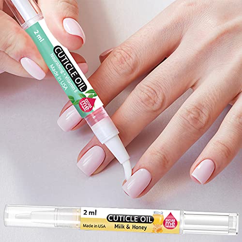 Excuse Me Professional Cuticle Oil Pen Easy To Use Nourishing & Vitamin E 2Ml Helps All Cracked Nails And Rigid Cuticles. (Milk & Honey) #TOP9