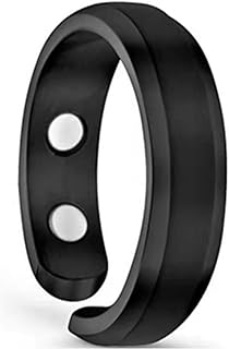 Brrnoo Open Magnet Ring, Anti Fatigue Anti Cellulite Ring Magnet Alloy Men Women Health Care Magnetic Ring Fatigue Relief Safer Open Magnetic Ring Appetite Control
