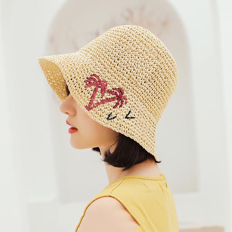 Chapeau de soleil de fleur pour fille et femme | Bob de plage YXWYXWA