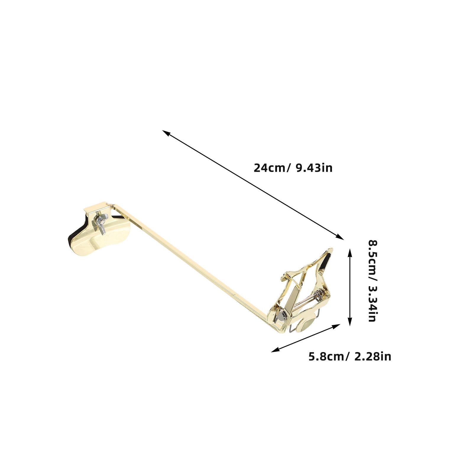 YARNOW Supporto Clip per Lira per Sassofono Contralto Adatto per Sassofoni Soprano e Tenore per Bande Musicali Regolazioni Rapide Angolazione e Materiali Resistenti alla Flessione Usura