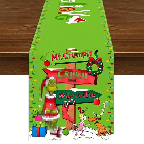 TaimeiMao Weihnachten Tischläufer 33 x 230 cm, Festliche...