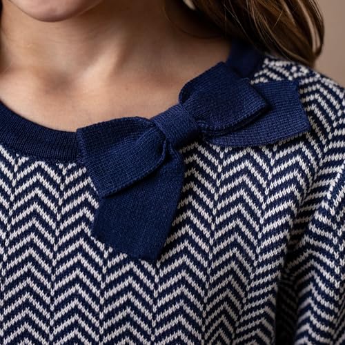Image of Hope & Henry Girls' Milano Tipped Sweater Dress