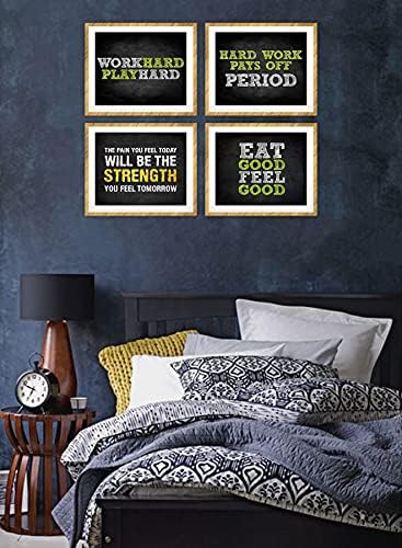 Summit Designs Gym Workout Motivational Quotes Wall Decor Art Prints - Set of 4 (8x10) Poster Photos - Bedroom - Man Cave 6 Summit Designs Gym Workout Motivational Quotes Wall Decor Art Prints - Set of 4 (8x10) Poster Photos - Bedroom - Man Cave