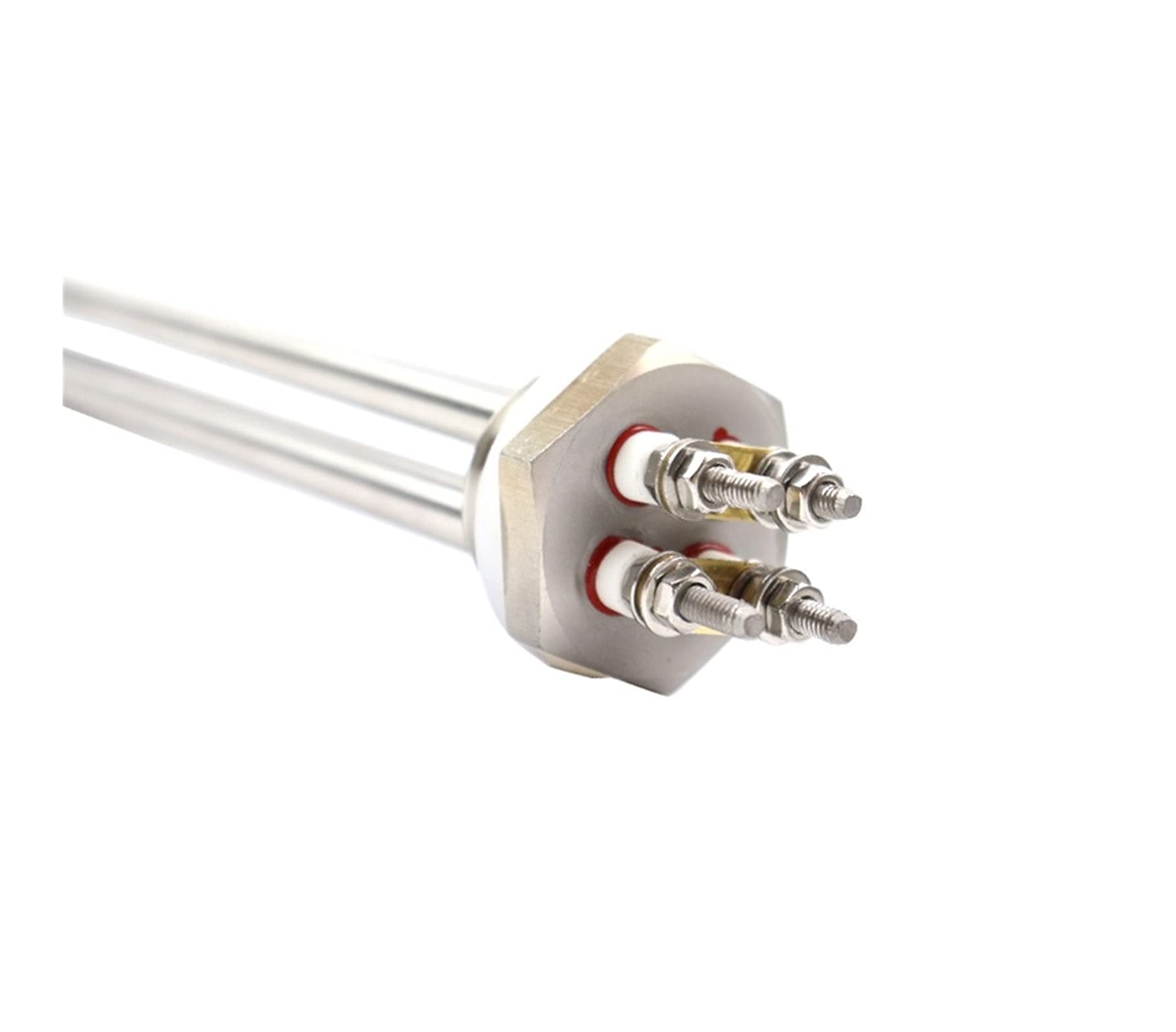 yaoqijie Élément chauffant 12V Chauffe-eau CAMPER 300W / 600W DN25 12 VOLT DC Élément de chauffage à eau solaire lasting(Heater thread nut,12v 600w BSP)