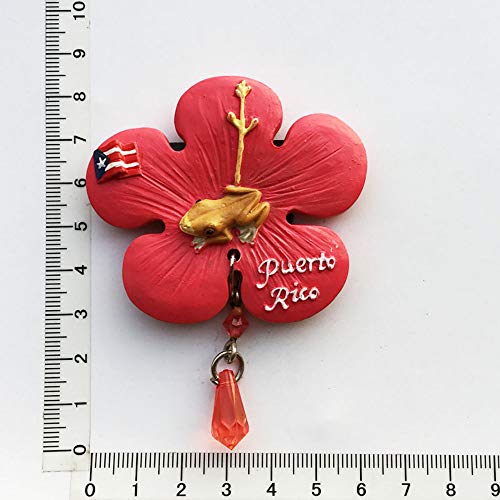 Imán decorativo redondo Puerto Rico 6×8.5 cm miniatura 7
