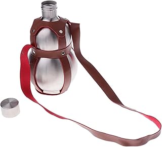 1 Set Stainless Steel Hoist Outdoor Wine Bottle Portable Wine Pot Water Bottle Wine Storage Flask Bottle Drinking Gourd Camping Wine Bottle Gourd Wine Bottle Wine Container