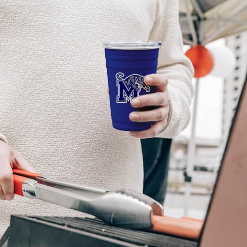 Image of Logo Brands NCAA 22 oz Stainless Steel Tailgate Cup -Double Wall Vacuum-Sealed Durable For Hot & Cold Drinks, Perfect for Gameday & Tailgating