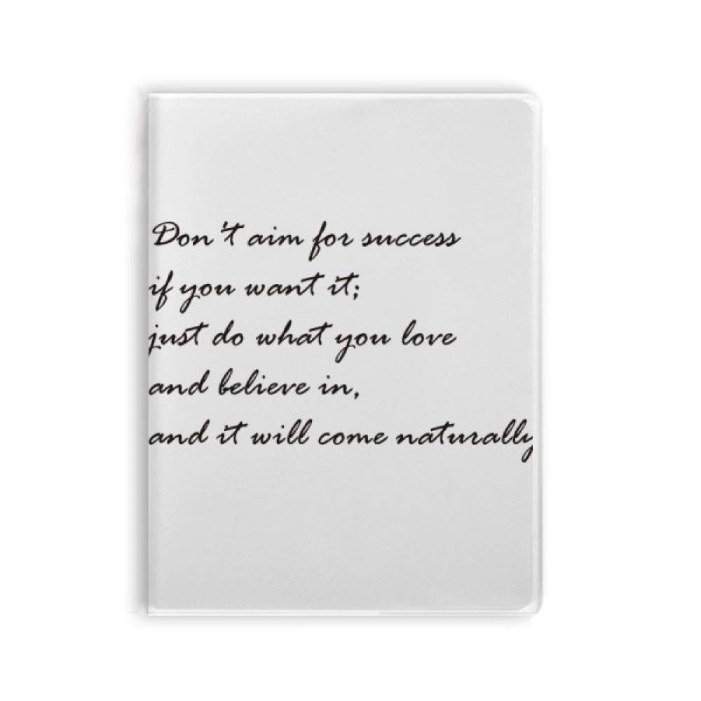 Don't Aim For Success Carnet à couverture souple pour journal intime - 4