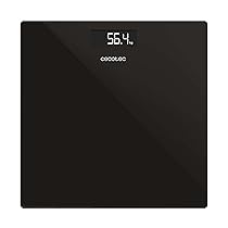 Cecotec Bilancia da bagno digitale 30 x 30 cm Surface Precision. Design compatto, misurazioni precise, capacità massima 180 kg, accensione e spegnimento automatico, base antiscivolo, funziona a