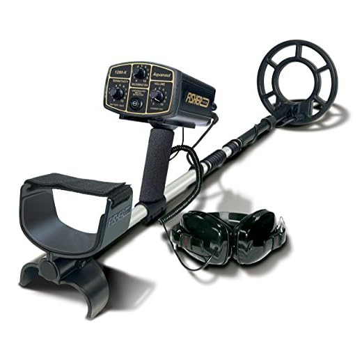 Fisher Labs 1280-X Aquanaut Metal Detector with 10" Search Coil, Black