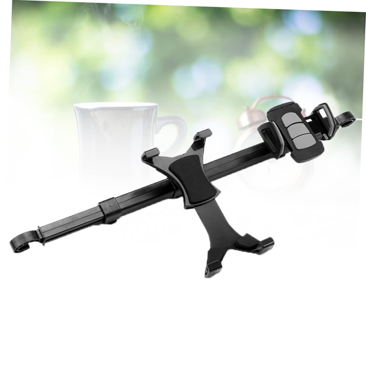 Alipis Backseat Tablet Holder Headrest Mount for Phones Tablets Rear Phone Bracket for Movies Games Books Black