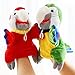 GSDJU 2 pz Simulazione Morbido Uccello Pappagallo Peluche Manica Burattino di Mano Bambola di Pezza Giocattolo Regalo per Bambini Burattini da Dito Burattini A Mano Regali di Natale