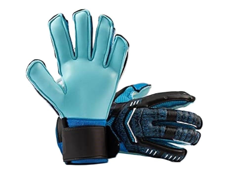 RedOak Football Goalkeeper Gloves with Flexible Finger Guard, Strong Grip - Blue - Size 11-image-26