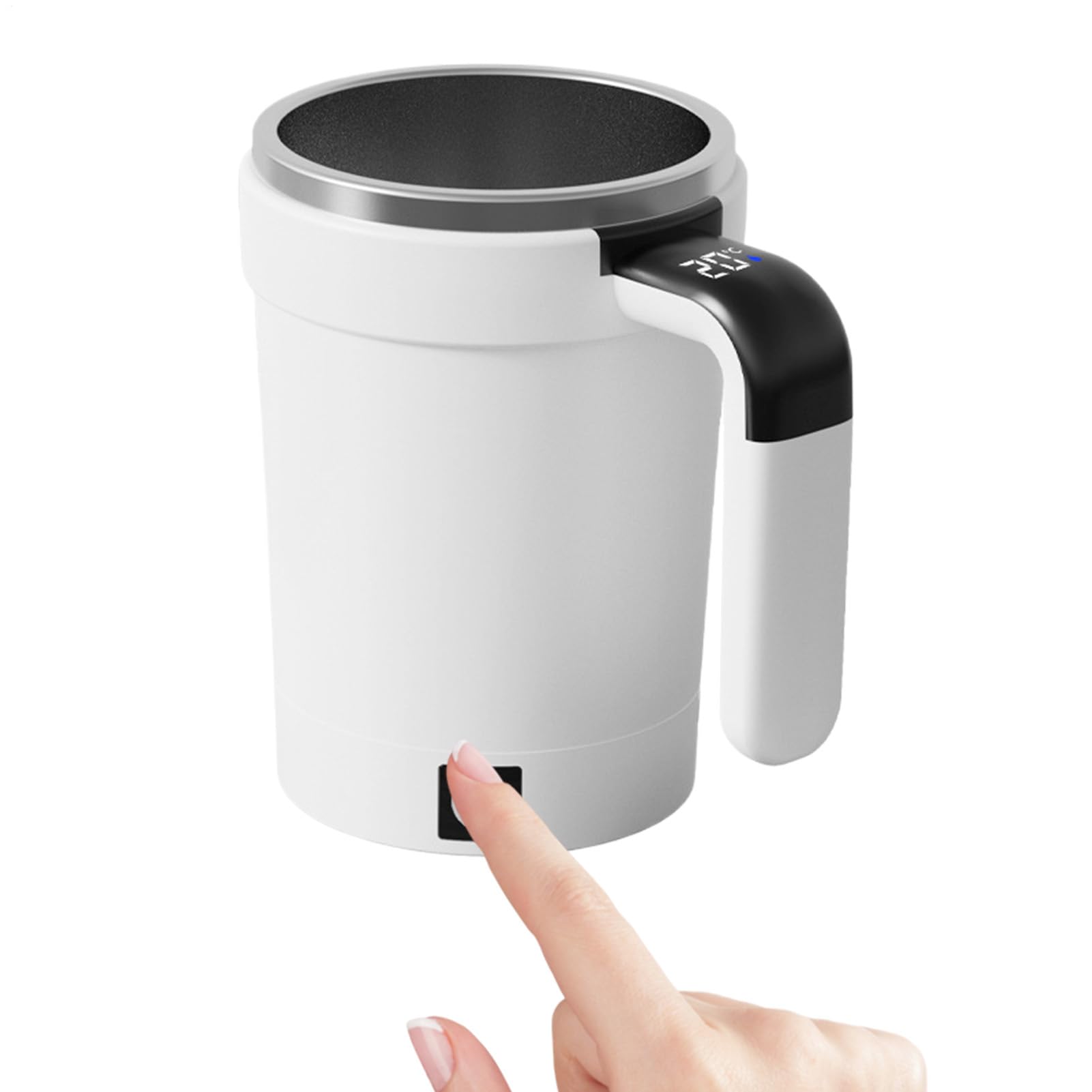 Mezclador automático recargable que disuelve tus cafés y cacaos sin dejar grumos