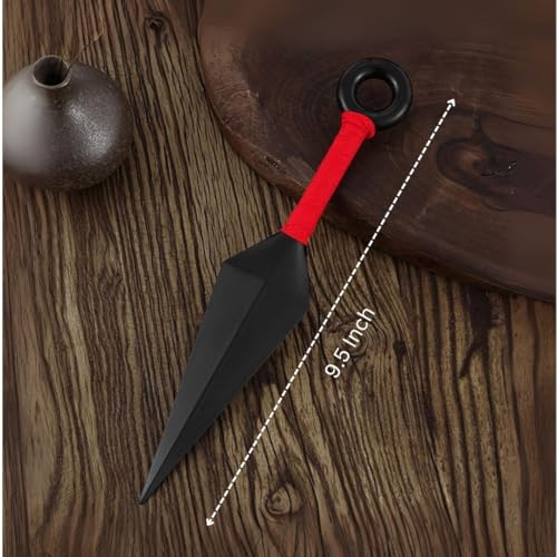 Image of WANNA PARTY Party Cosplay Props Ninja Tie Back Headband & Kunai Weapon Prop Metal Engraved Icon Headband and Kunai Prop for Anime Theme Party Dressing-up Accessories Props