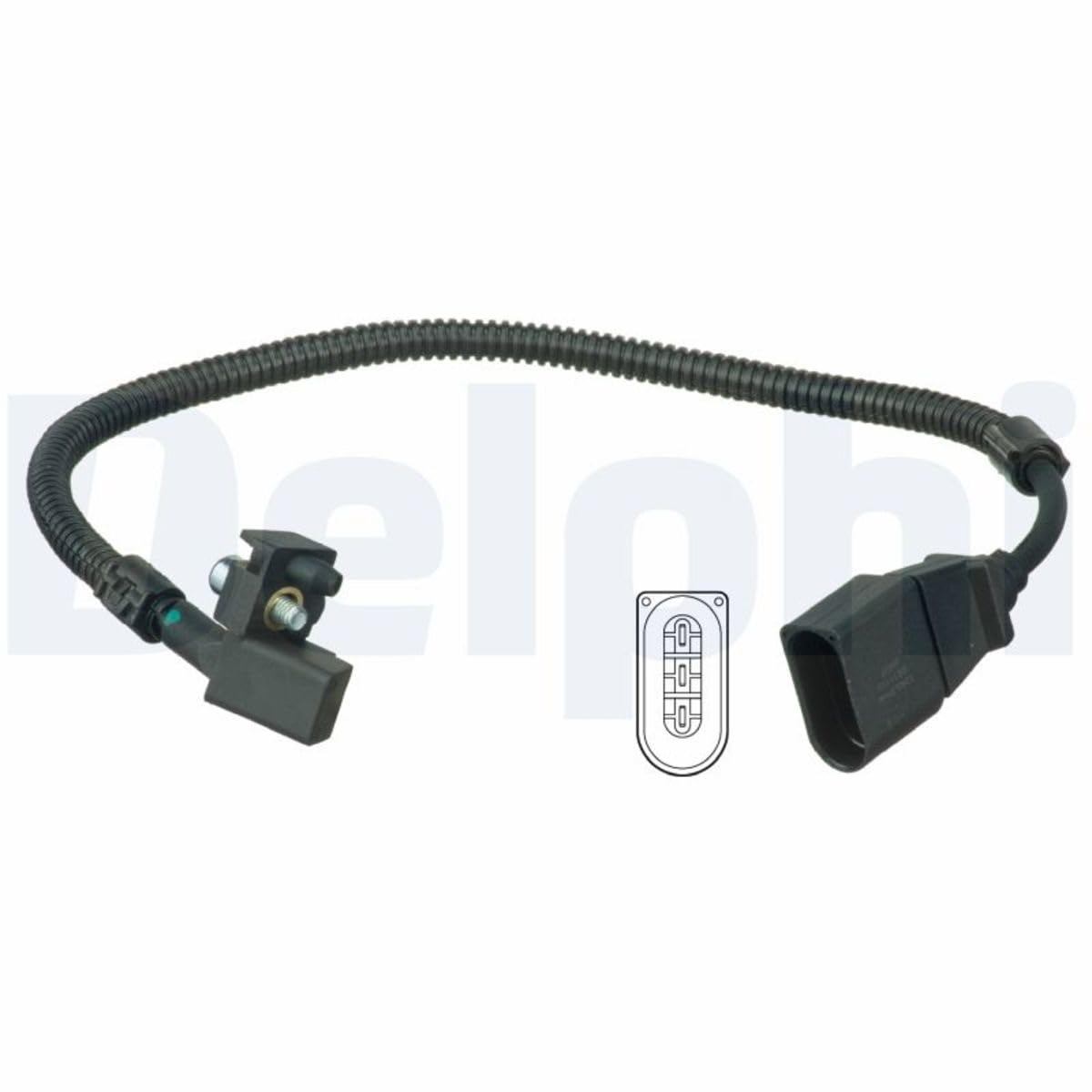 DELPHI Capteur PMH SS11172 378mm Nombre de contacts enfichables: 3 Compatible avec VW Golf 4 3/5 portes 1J1 Polo IV 3/5 portes 9N, 9A, SEAT Ibiza III 3/5 portes 6L, SKODA FABIA 6Y2 | Compatible avec: AUDI A2, SEAT CORDOBA, IBIZA III, LEON, TOLEDO II, SKOD