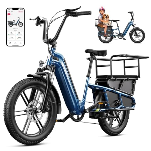 SISIGAD Family Cargo Ebike Blue