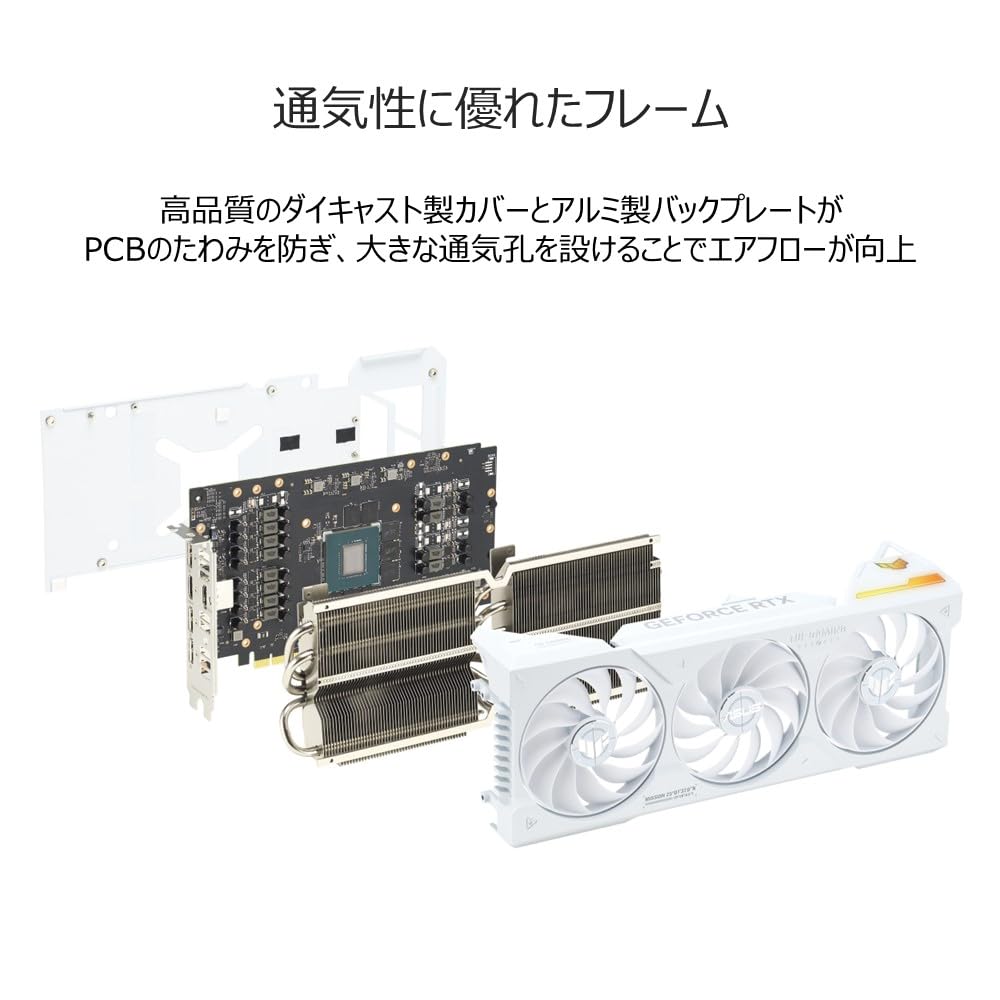 グラフィックボード・グラボ・ビデオカード ASUS RTX 4070 Ti SUPER BTF Amazon | ASUS ROG Strix GeForce RTX 4070 Ti SUPER 搭載 16GB