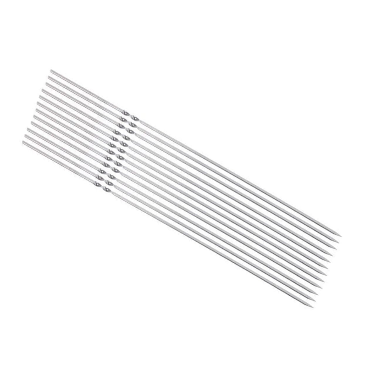 Spiedini Barbecue in Acciaio Inox, 50 Pezzi, Barra Larga