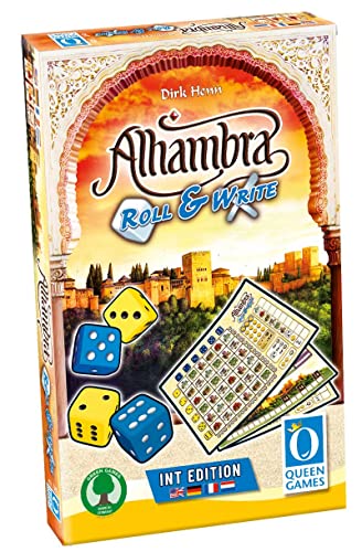 Alhambra Roll and Write Queen Games para noches de juegos en casa