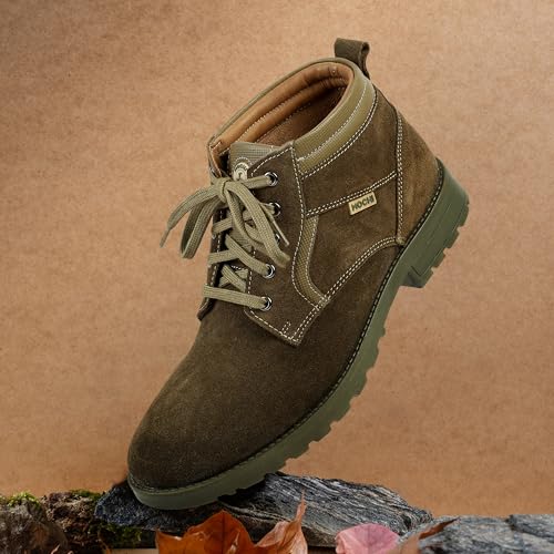 Image of Mochi Men's Lace Up closure Casual - Boots with Low Heel
