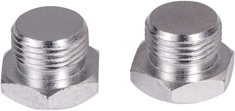 2pcs 18mm M18X1.5 O2 Port Plug Bung