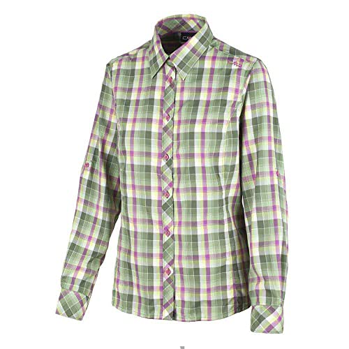 CMP 3T55176, Camicia Donna, Salvia/Malva/Acido