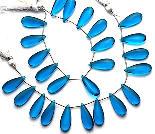 Perles apatite néon hydro quartz poire à offrir pour fabriquer un cadeau personnalisé