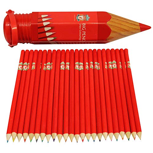 L.F.C - Juego de 24 lápices de colores con estuche para escuela o universidad