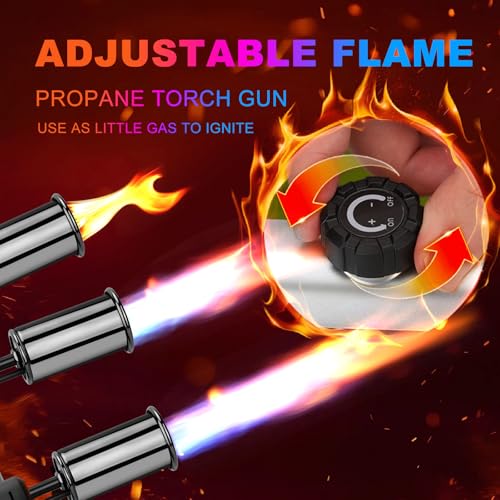 Image of ARTFLAMM Powerful Propane Torch Gun, Kitchen Cooking Torch, Culinary Torch Campfire Starter, Adjustable Grill Torch for Searing Steak, BBQ(Propane Tank Not Included)
