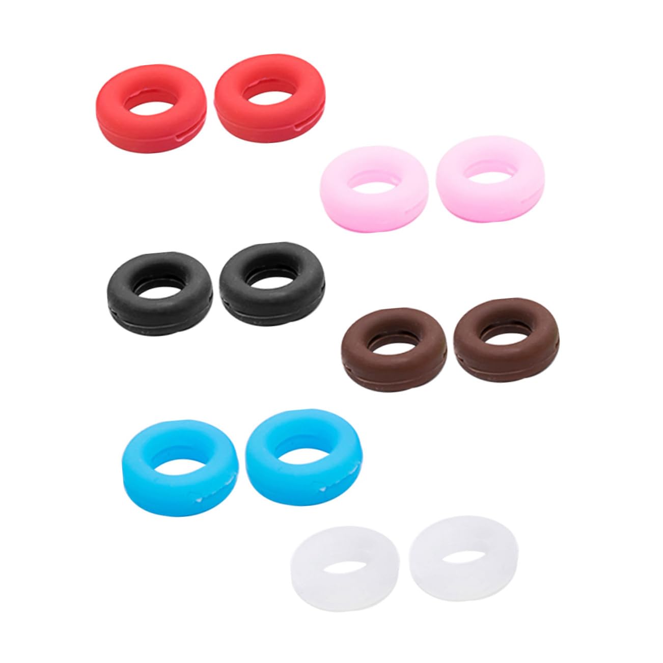 COLLBATH 12 Sets Round Retainers Eyeglasses Temple Cotton Finger Protectors Glasses Accessories Anti Slip Eyeglasses Holder Eyeglass Anti- Round Anti- Ear Hooks Eye Glasses Anti Slip