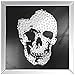 Acme Nevina Wall Art in Mirrored & Faux Crystal Skull