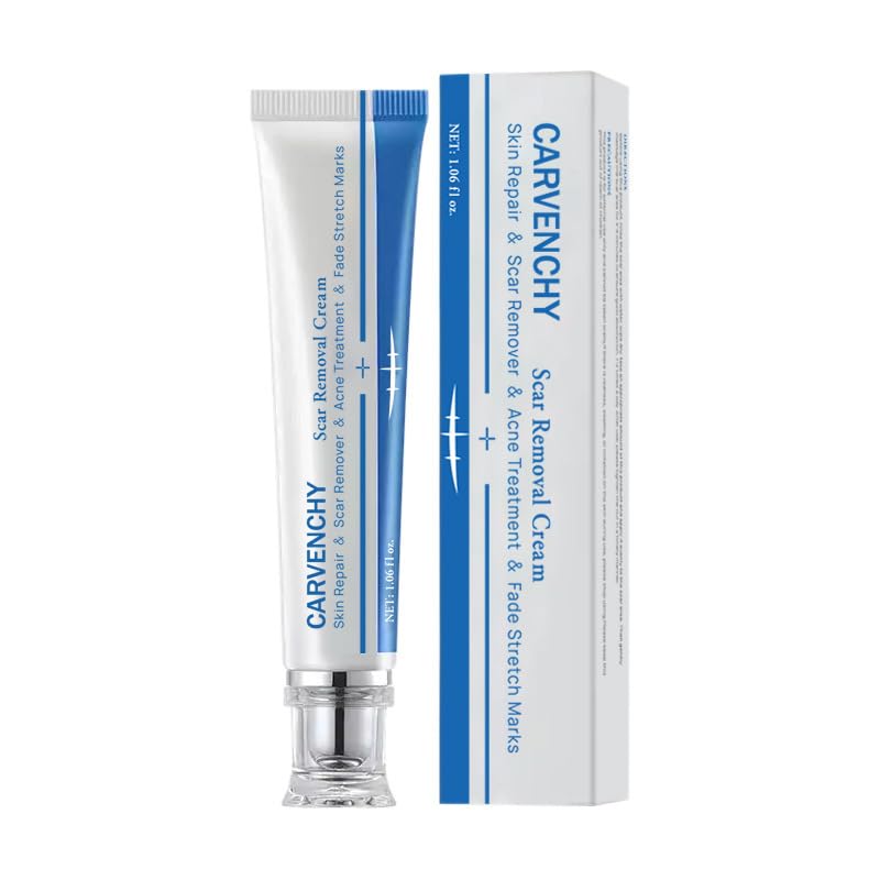 FUNI Scar Removal Cream Advanced Scar Treatment for Face and Body Repair Cream for Keloid C-Section Surgery Burns Acne Etc Old and New Scars for Women Men Face Arm Leg Body(1.06 fl oz)