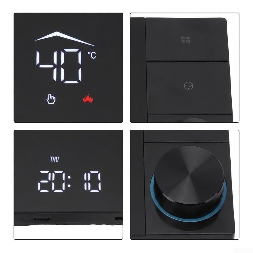 Homefurnishmall ABS für Smart Thermostat WiFi Remote App Home ABS für Smart Thermostat(3A HydronicBoiler)