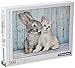 Clementoni 35004 Katze & Hase – Puzzle 500 Teile, buntes Geschicklichkeitsspiel für die ganze Familie, Erwachsenenpuzzle ab 14 Jahren